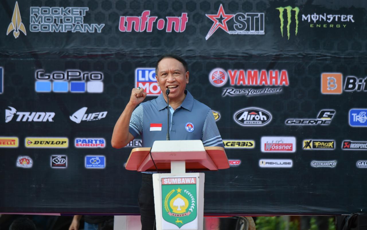 Buka MXGP 2022 di Sumbawa, Menpora Amali Sampaikan Salam Hangat Presiden Joko Widodo kepada Masyarakat NTB