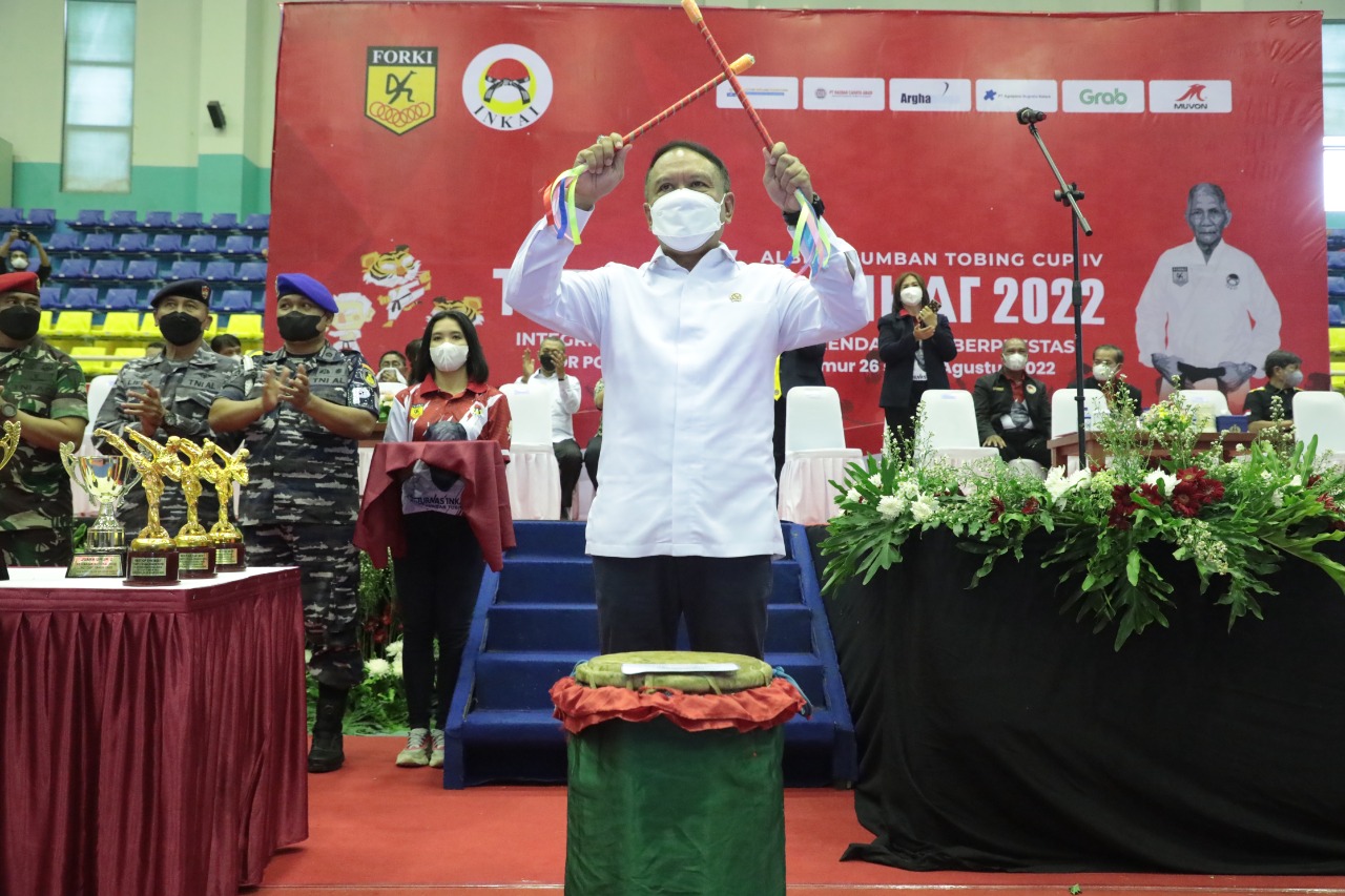 Jadi Irup Pembukaan Kejurnas INKAI 2022, Menpora Amali Ingin Karate Wujudkan Mimpi Besar di Pentas Olimpiade