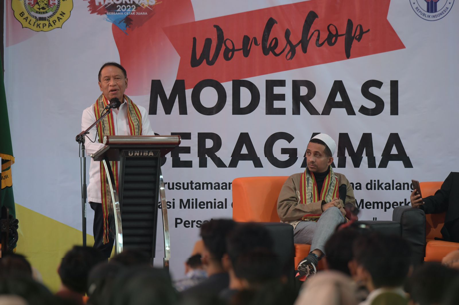 Ikrar Pemuda Lintas Agama, Menpora Amali Senang Mahasiswa Universitas Balikpapan Deklarasi Jaga Persaudaraan