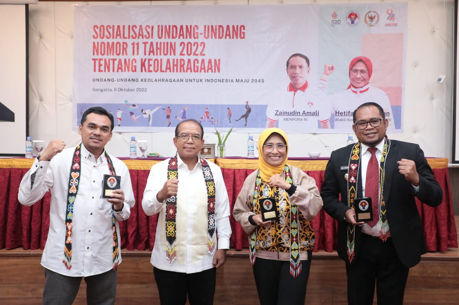 Kemenpora dan Wakil Ketua Komisi X DPR RI Lakukan Sosialisasi UU Keolahragaan di Sangatta Kalimantan Timur