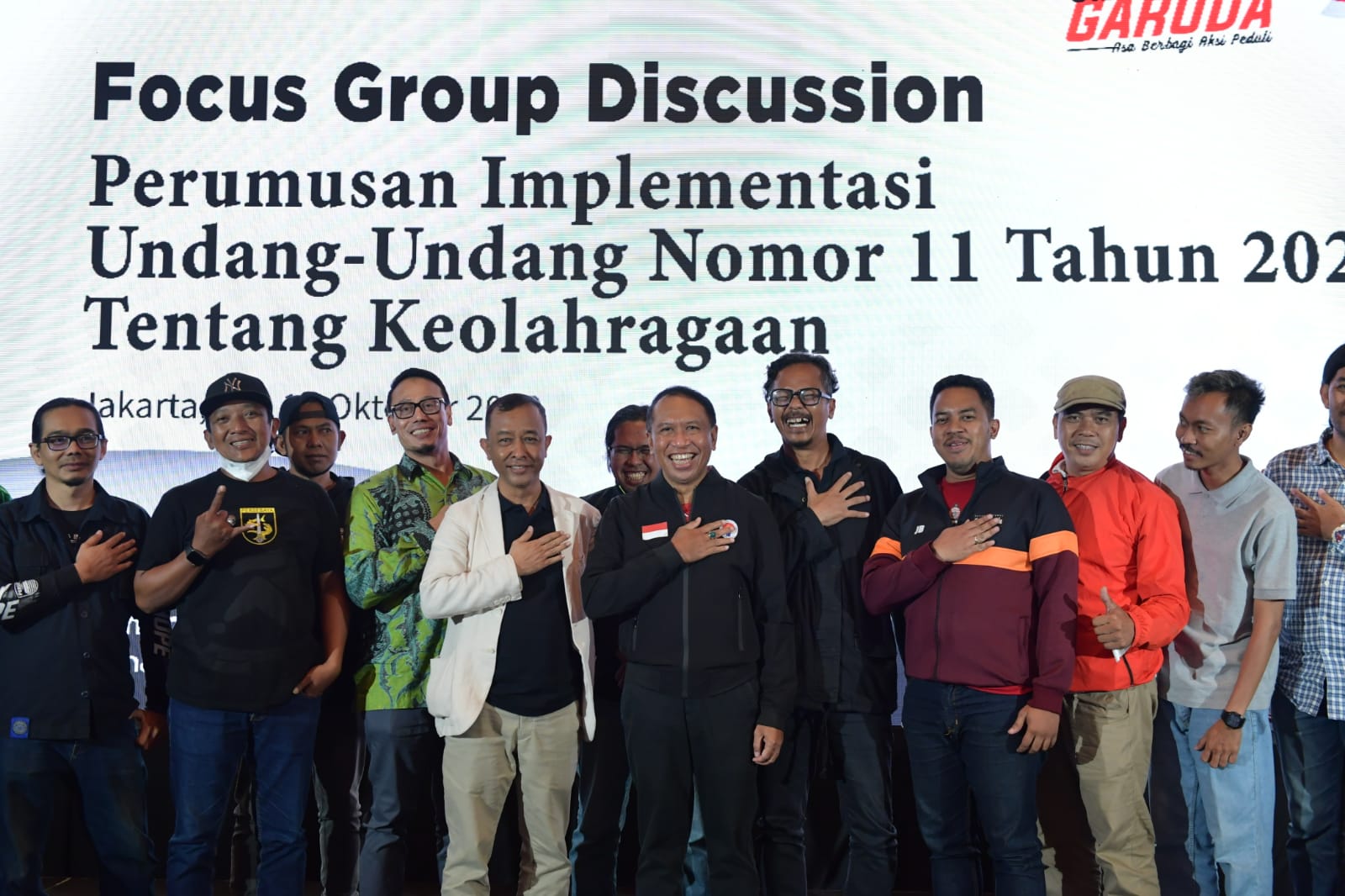 Diawali Mengheningkan Cipta, Menpora Amali Buka FGD Perumusan Implementasi UU No 11 Tahun 2022 Terkait Suporter