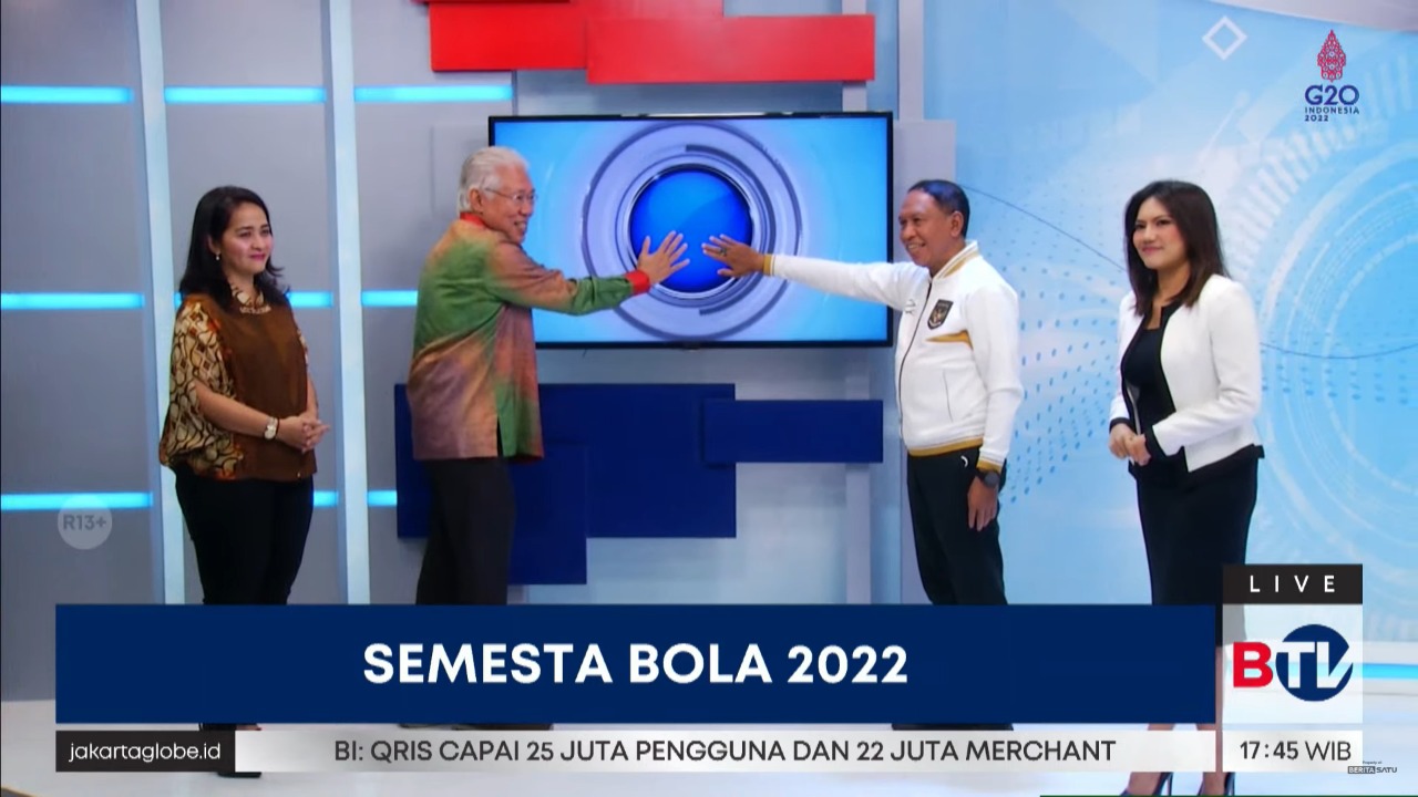 Menpora Amali Bersama Executive Chairman BTV Resmi Launching Kanal Khusus Piala Dunia Semesta Bola 2022