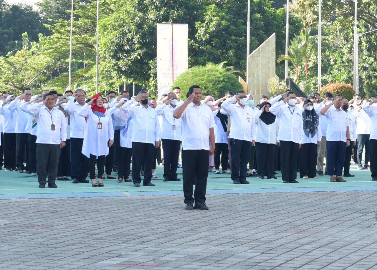 Kemenpora Gelar Apel Pagi Untuk Tingkatkan Semangat dan Disiplin Kerja Pegawai