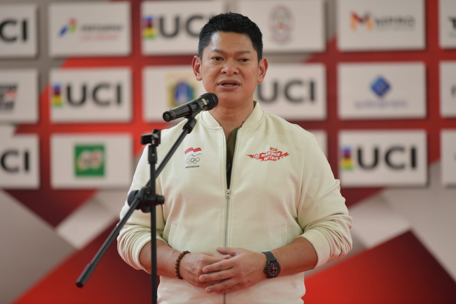 Ketua NOC Indonesia Ucapkan Terima Kasih atas Dukungan Menpora Amali Terhadap Kejuaraan Dunia Balap Sepeda TISSOT UCI Track Nations Cup 2023