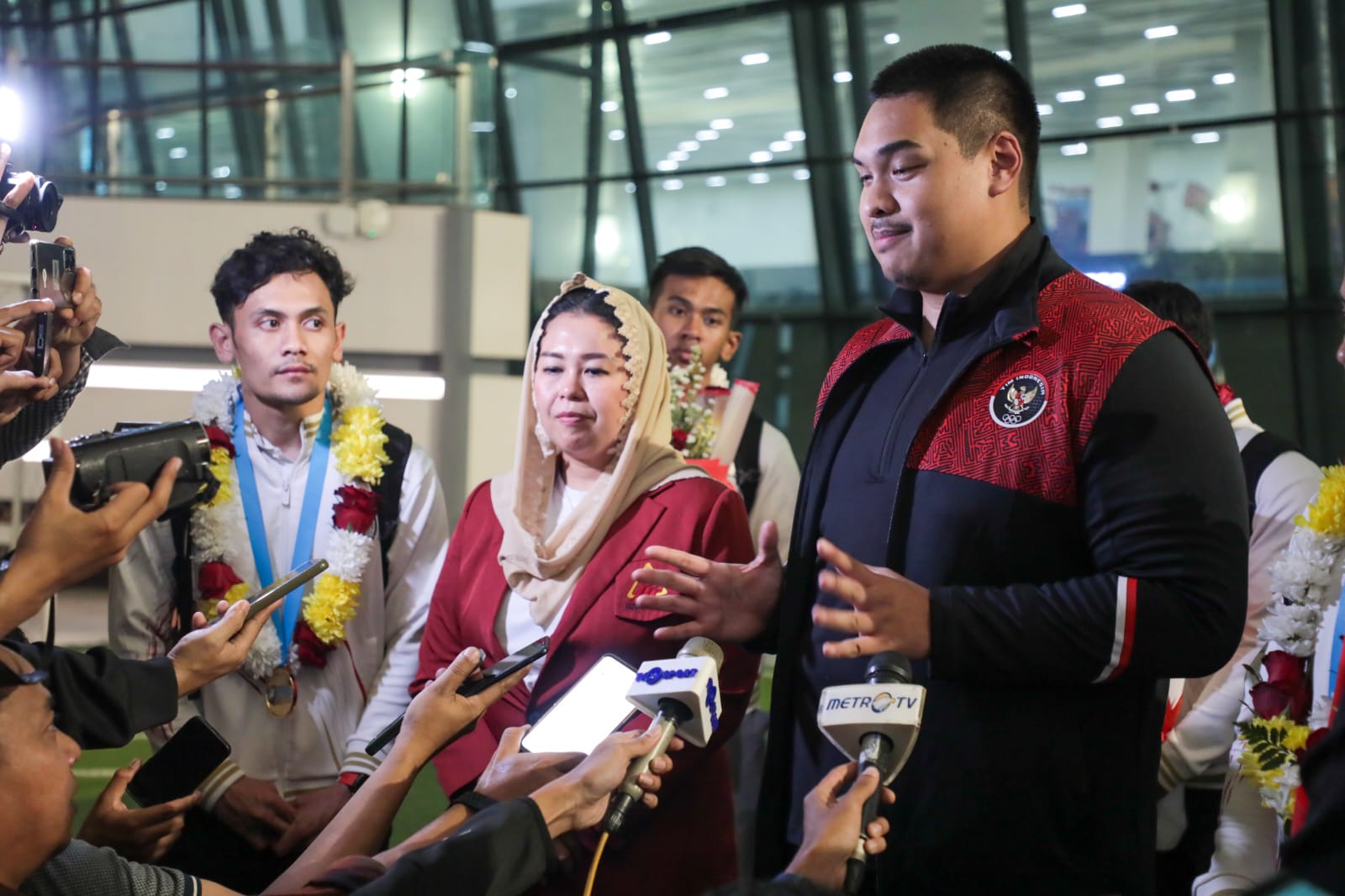 Jemput Kontingen Panjat Tebing Indonesia, Menpora Dito Sebut Rekor Dunia Vreddriq Leonardo Potensi Emas Olimpiade