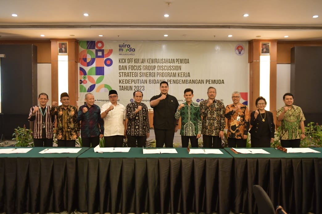 Buka Kick Off Kuliah Kewirausahaan Pemuda 2023, Menpora Dito Sebut Indikator IPP Penting untuk Mengukur Keberhasilan Pemuda