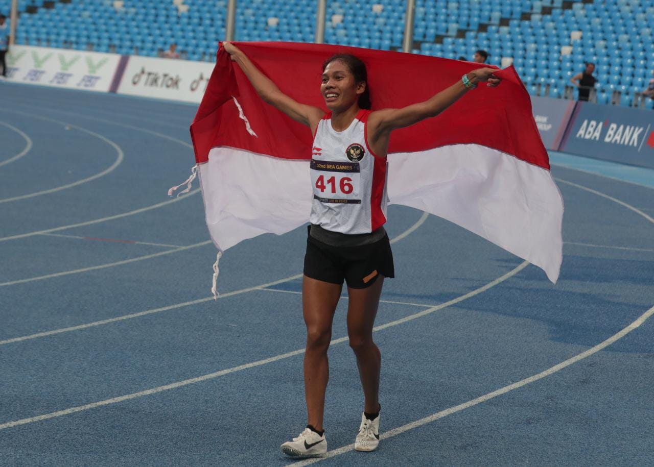 Pelari Odekta Naibaho Raih Perunggu Nomor 10.000 Meter di SEA Games 2023 Kamboja