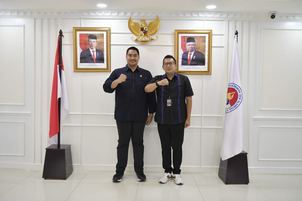Terima Kadispora Jatim, Menpora Dito Segera Fokuskan Senam Jadi Olahraga Wajib Sekolah