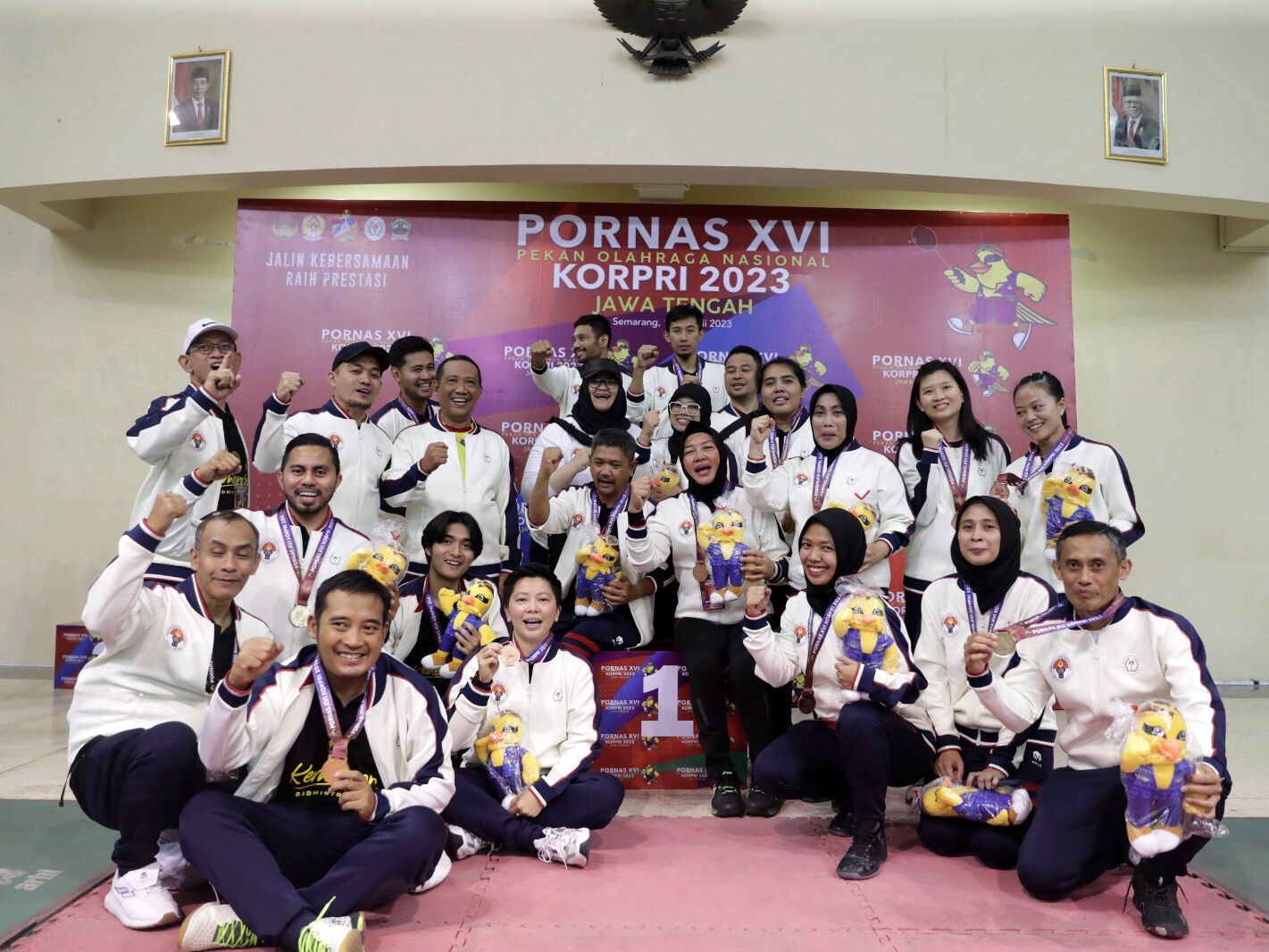 Kemenpora Tambah 1 Emas Lewat Cabor Bulutangkis di PORNAS XVI KORPRI 2023