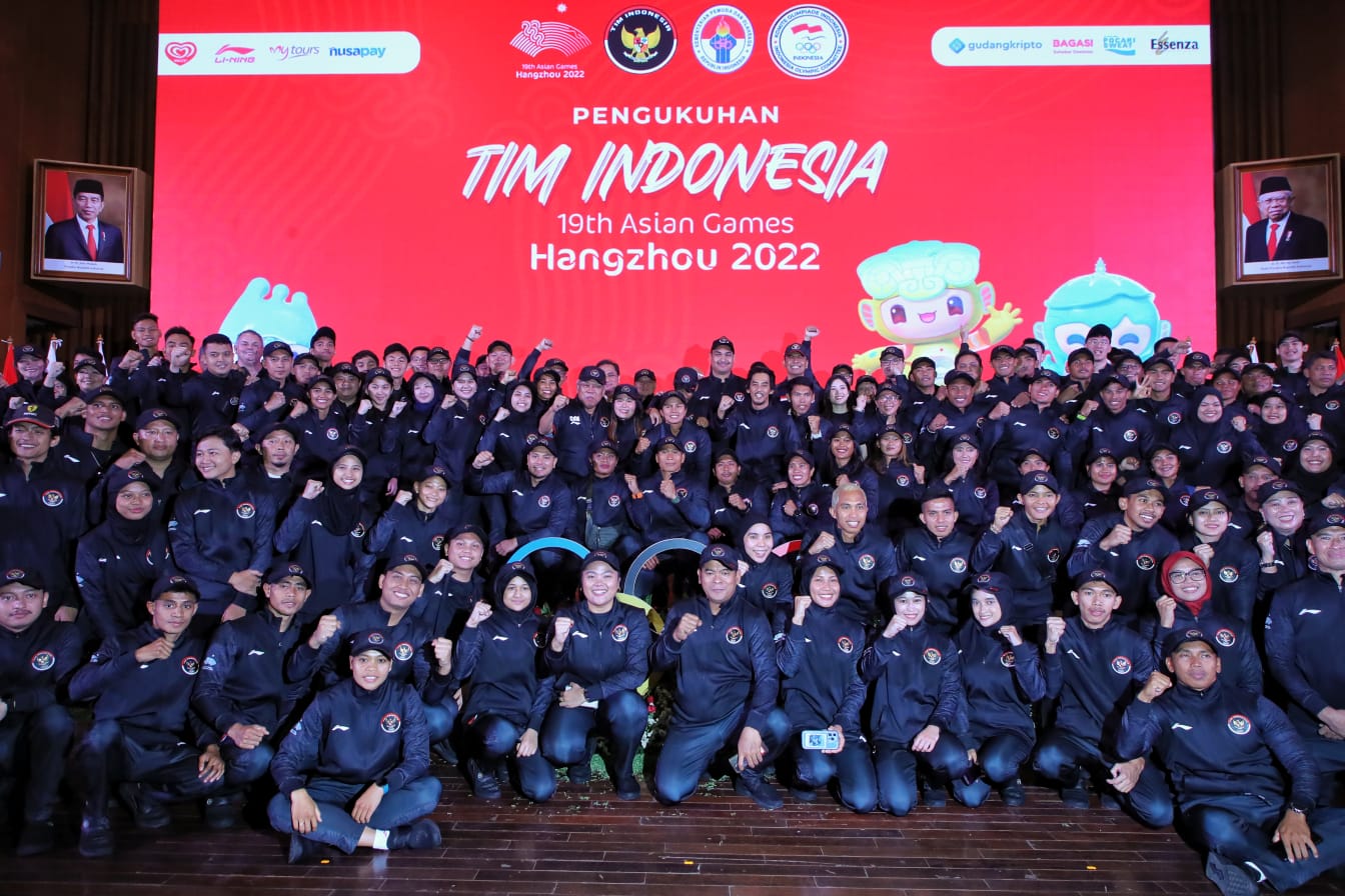 Kontingen Asian Games 2022 Hangzhou Dikukuhkan, Menpora Dito: Berjuanglah dan Junjung Sportivitas untuk Harumkan Nama Indonesia