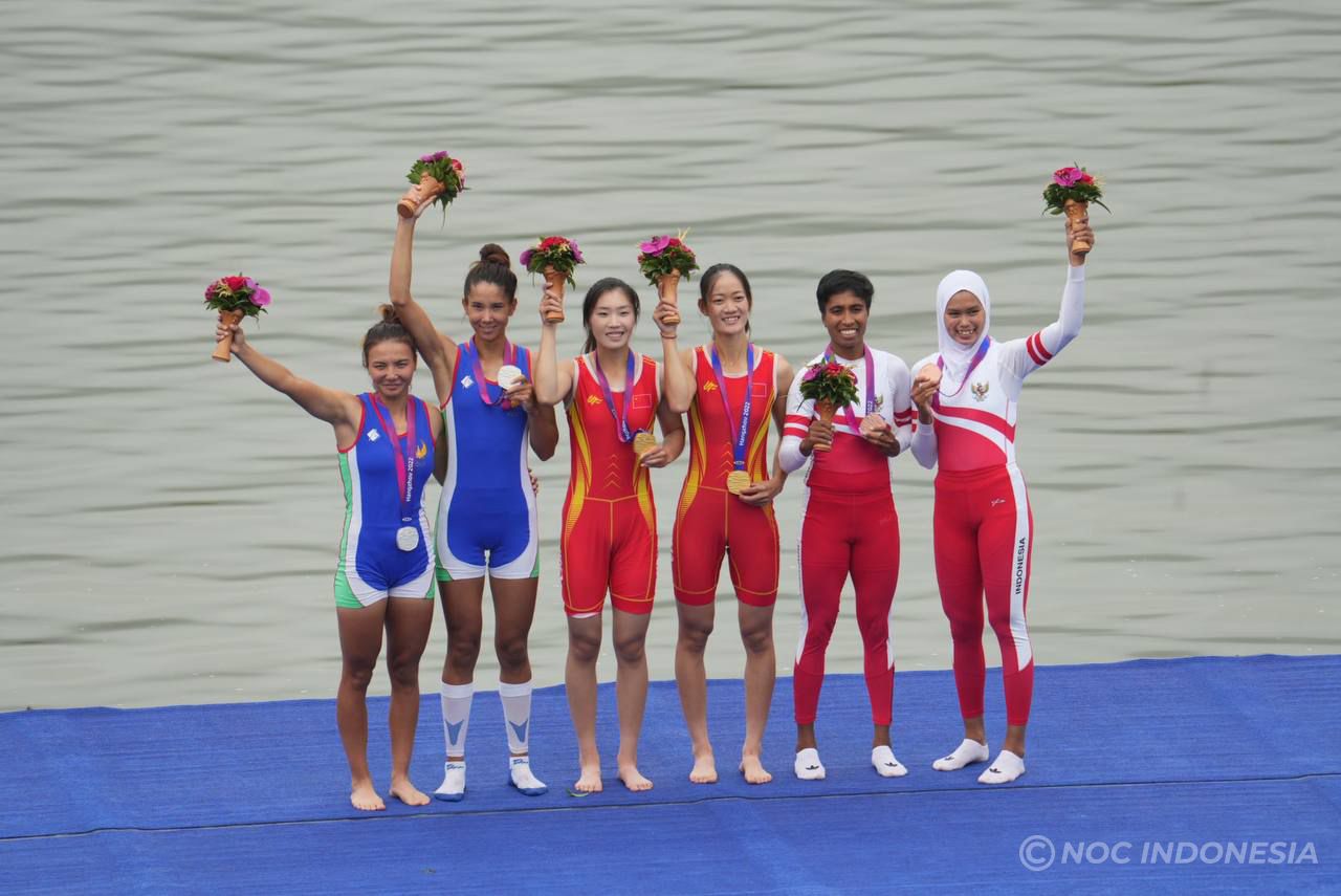 Rowing Sumbang Medali Pertama Tim Indonesia di Asian Games 2022 Hangzhou