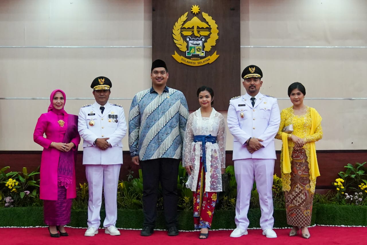 Menpora Dito Hadiri Pelantikan Wakil Bupati Luwu Timur Mochamad Akbar Andi Leluasa di Makassar