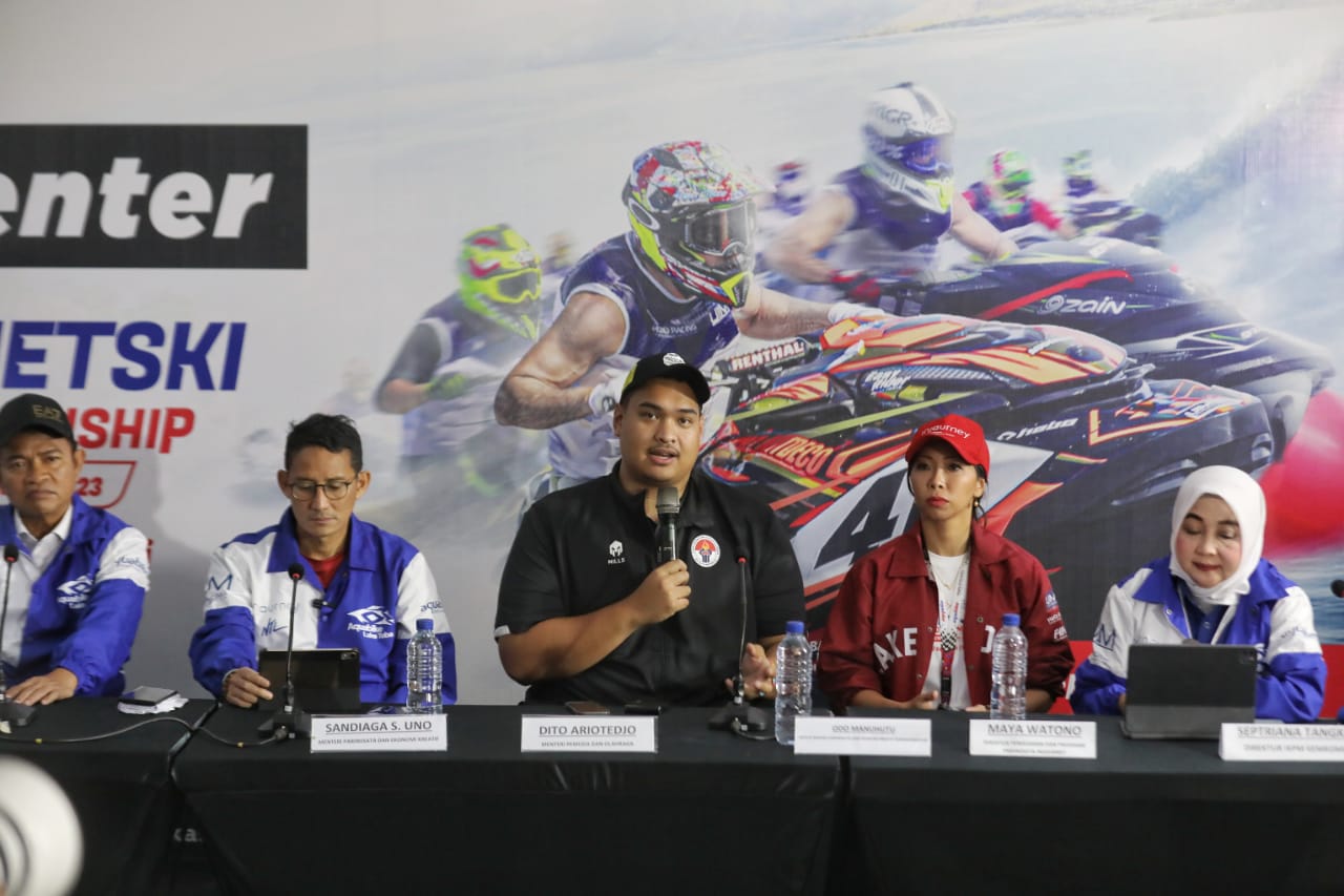 Aquabike Jetski World Championship Lake Toba 2023 Sukses, Menpora Dito: Ajang Ini Tingkatkan Industri dan Prestasi Olahraga Air Indonesia