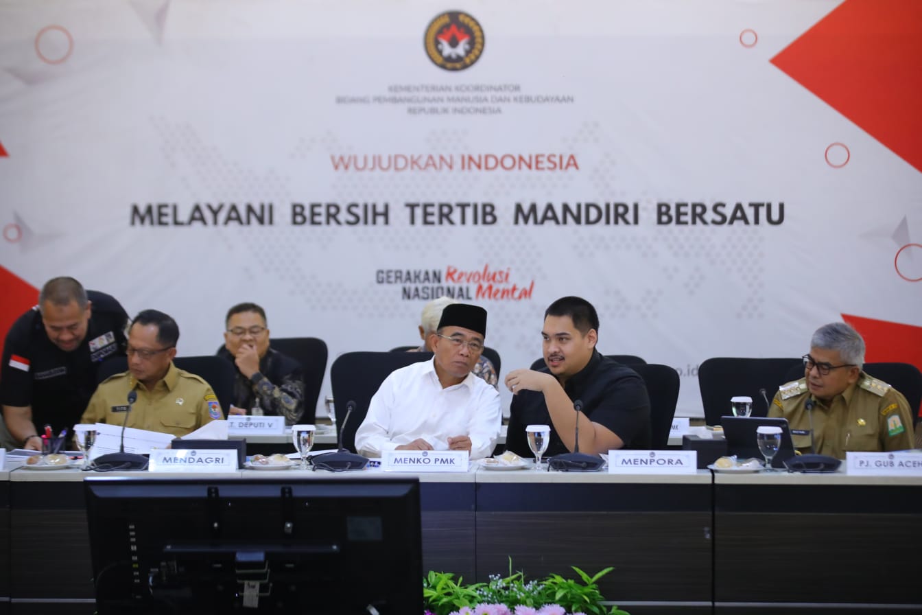 Menko PMK Pastikan Progres Persiapan PON XXI Aceh-Sumut 2024 Berjalan Lancar dan Sesuai Target