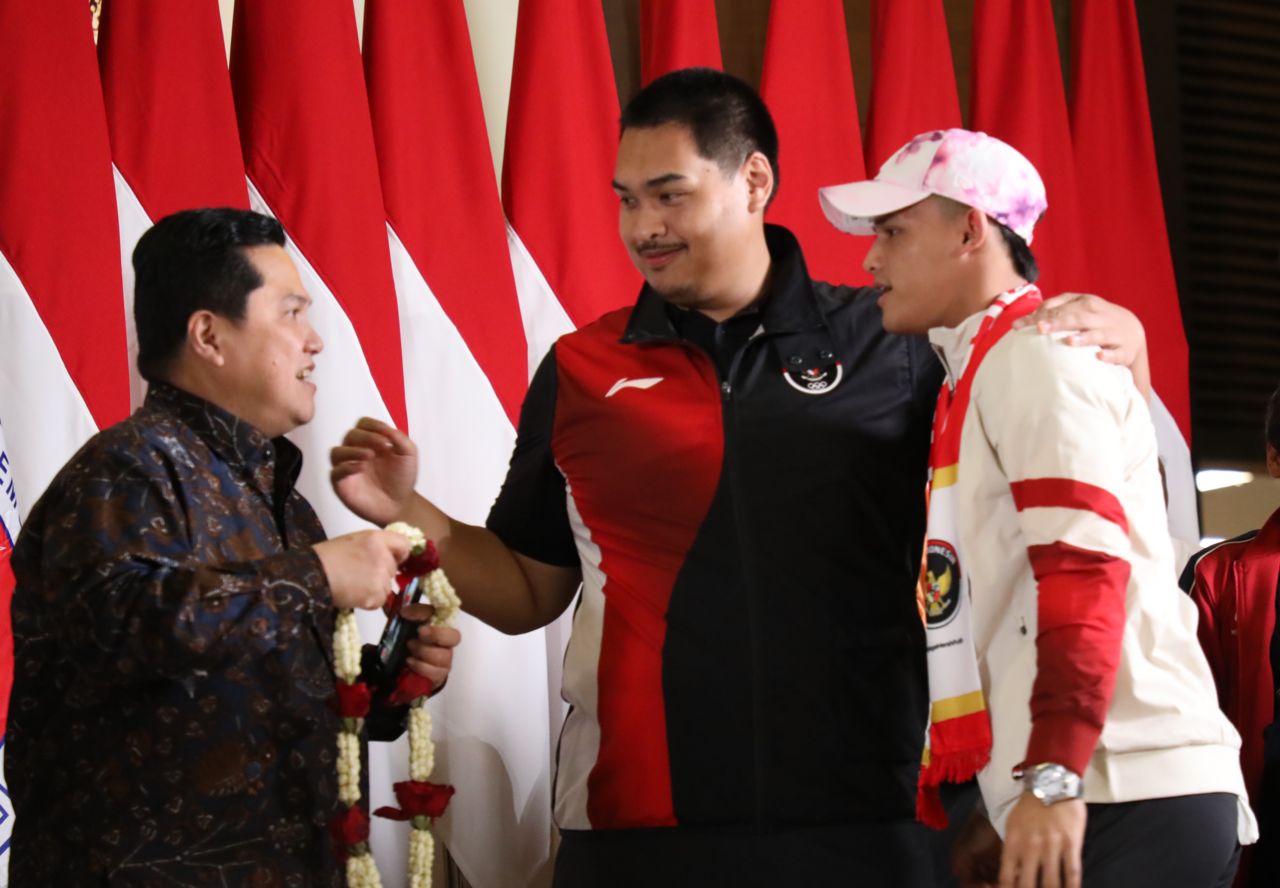 Menpora Dito Sambut Kepulangan Para Atlet Peraih Medali Emas Olimpiade 2024 Paris