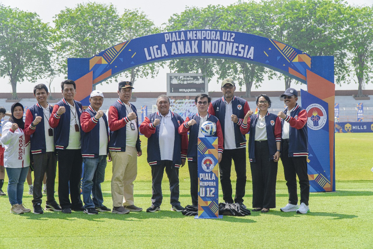 Piala Menpora U-12 Liga Anak Indonesia Resmi Dibuka di Surabaya