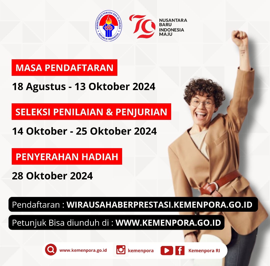 Pemilihan Wirausaha Muda Pemula (WMP) Berprestasi Tingkat Nasional Tahun 2024