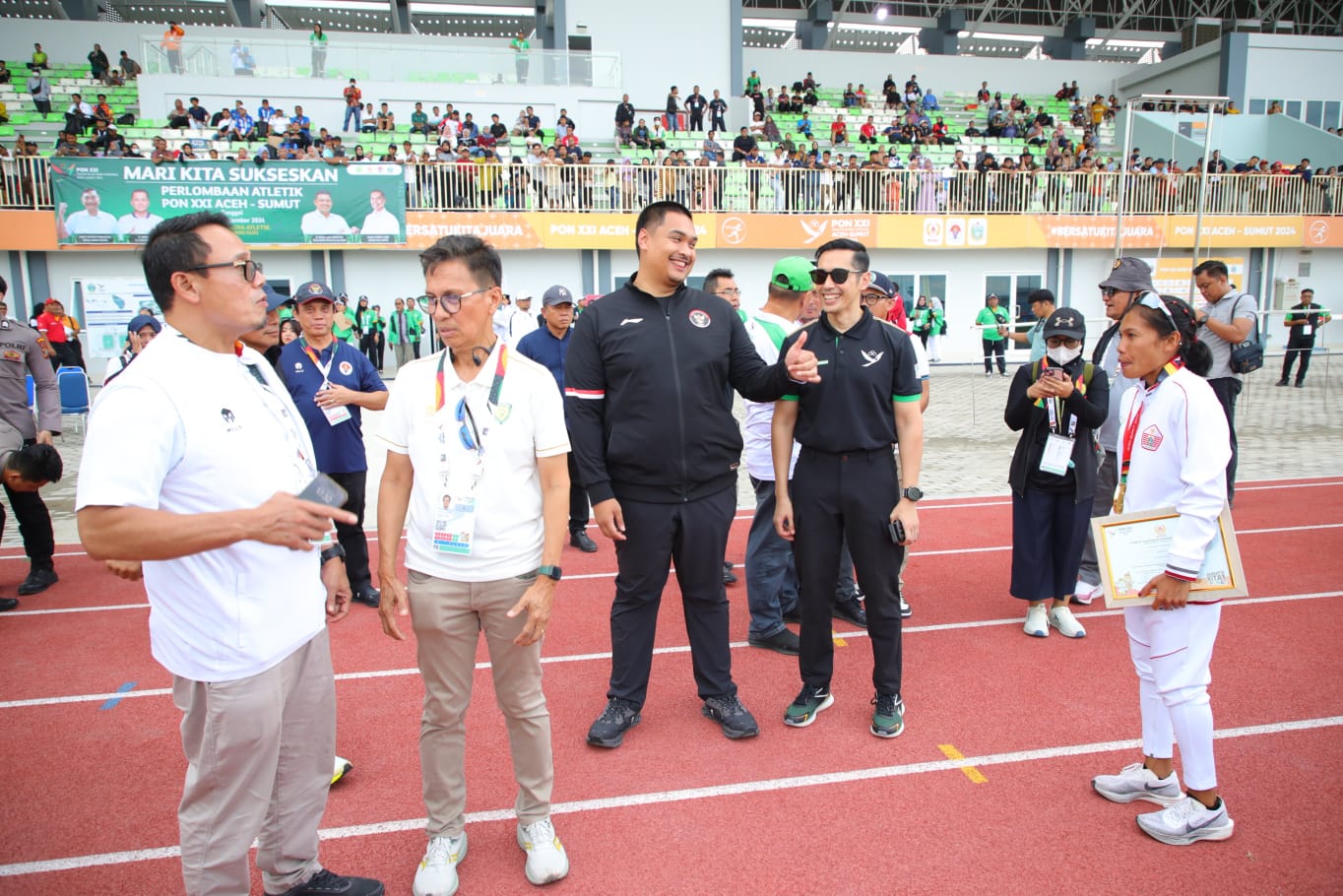 PON XXI Aceh-Sumut 2024, Menpora Dito Apresiasi Venue Atletik di Stadion Madya Tersertifikasi Internasional