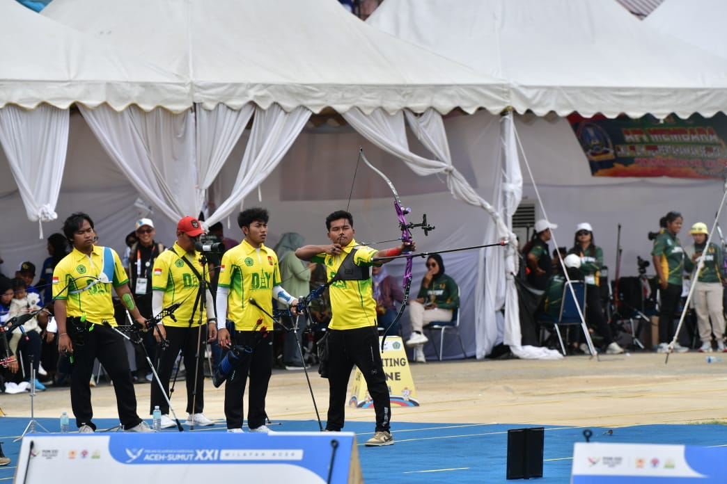 Yogyakarta Raih Emas Panahan Recurve Beregu Putra di PON XXI Aceh-Sumut 2024