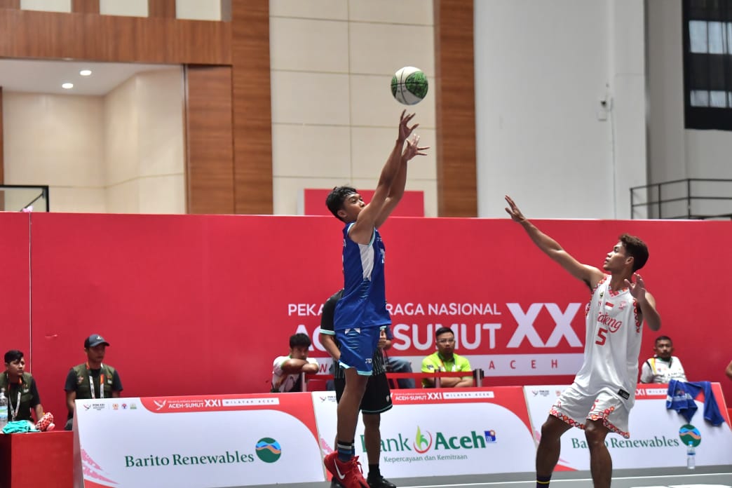 Tim Basket 3x3 Putra Jateng Bungkam Sulteng dan DIY di PON XXI/2024 Aceh-Sumut