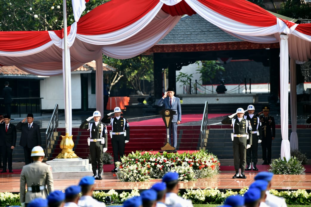 President Jokowi leads Pancasila Holiness Day 2024 commemoration ceremony at Pancasila Sakti Monument in Jakarta