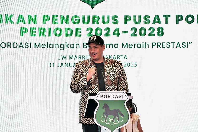 Pelantikan Pordasi, Menpora Dito Optimis Olahraga Berkuda Cetak Sejarah Tampil di Olimpiade 2028