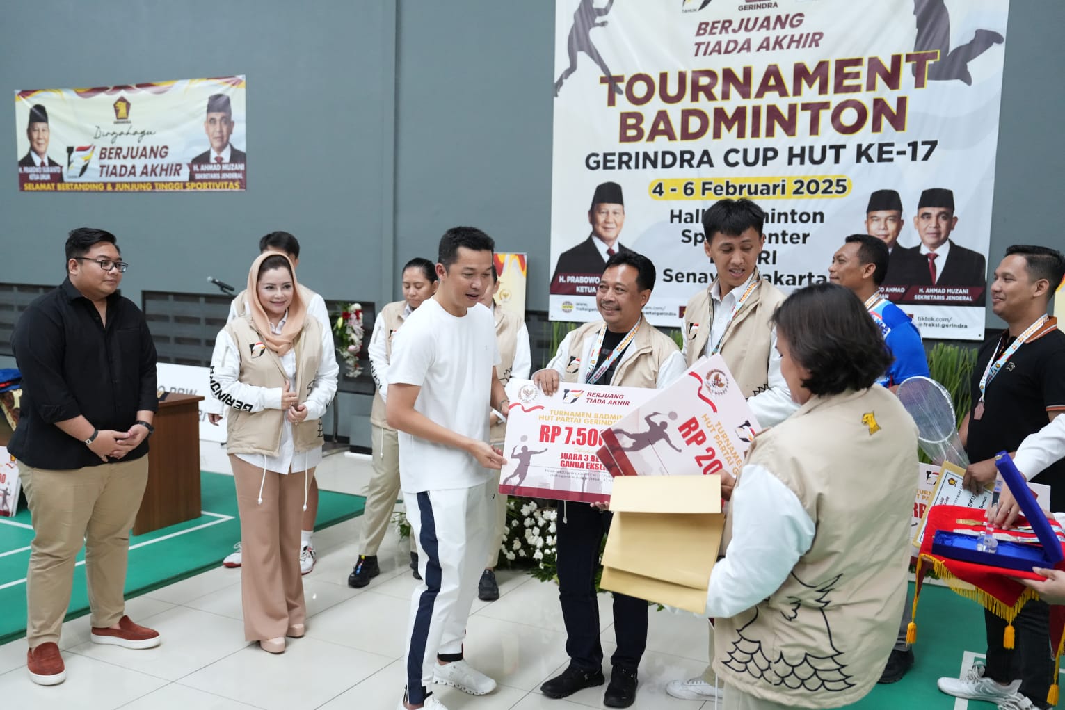 Wamenpora Taufik Apresiasi Turnamen Badminton “Gerindra Cup” 2025