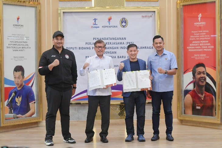 Kerjasama Kemenpora dan Liga Indonesia Baru, Menpora Dito: Pembinaan Suporter Meningkatkan Kualitas Industri Olahraga