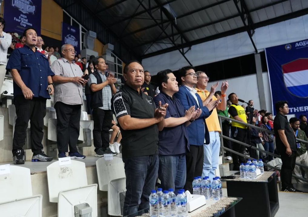 Menpora Erick Thohir Saksikan Timnas Futsal Indonesia Vs Belanda, Skuat Garuda Menang Telak 5-1
