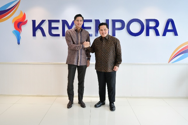 Menpora Erick Audiensi dengan PP Perbasi, Bahas Roadmap Basket Indonesia Menuju Olimpiade 2028