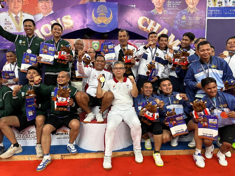 Tim Tenis Meja Kemenpora Pertahankan Tradisi Emas di Pornas Korpri XVII 2025