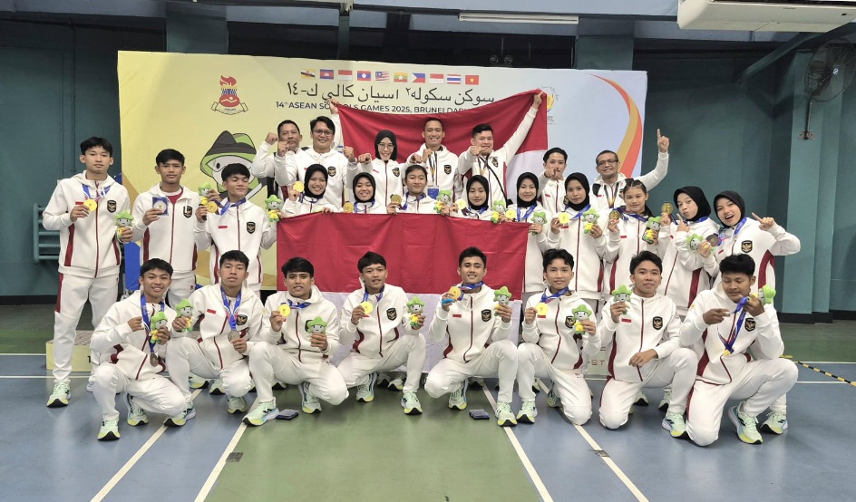 Tim Pencak Silat Indonesia Sukses Raih Juara Umum di Asian School Games 2025 Brunei