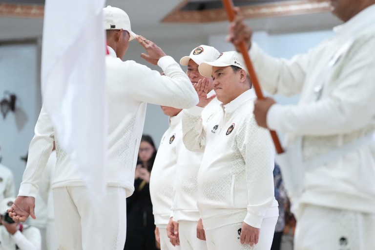 Tim Indonesia untuk SEA Games 2025 Thailand Dikukuhkan, Menpora Erick Harap Atlet Berjuang Maksimal Demi Harkat dan Martabat Bangsa