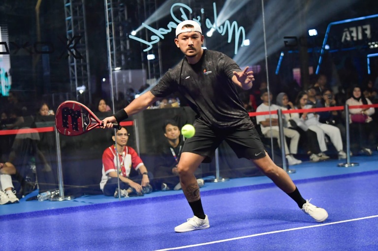 Ramaikan ISS 2025, Pasangan Selebriti Rio/Atiqah dan Thariq/Aaliyah Ikuti Fun Padel