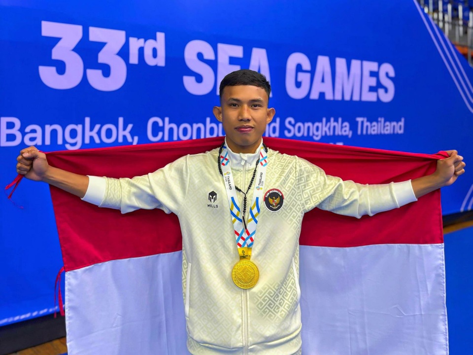 Atlet Kickboxing Riyan Jefri Persembahkan Emas SEA Games Thailand Sebagai Kado Natal Untuk Keluarga