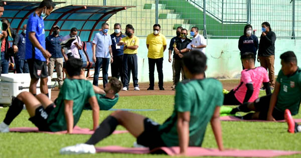 Tidak Hanya Saksikan Pertandingan, Menpora Amali Cek Protokol Kesehatan Latihan Tim Peserta Piala Menpora 2021