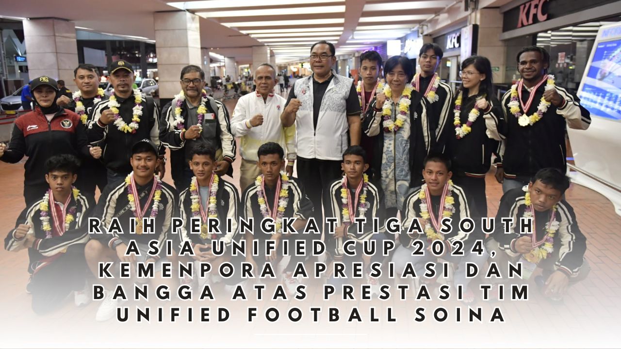 Tim Unified football Special Olympics Indonesia menduduki posisi 3 di ajang South Asia Unified Cup